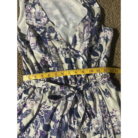 NWT Lucky Brand Multicolor Floral Sleeveless V-Neck Summer Dress Size S - Picture 5 of 5